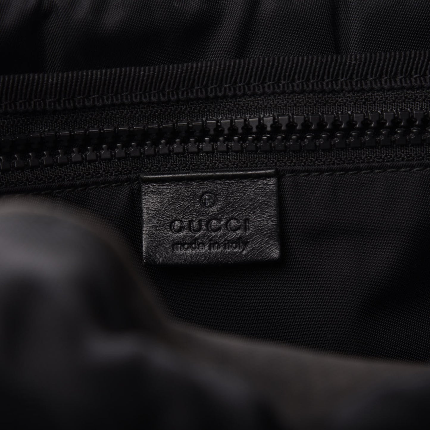 Techno Canvas Web Double Buckle Backpack Black