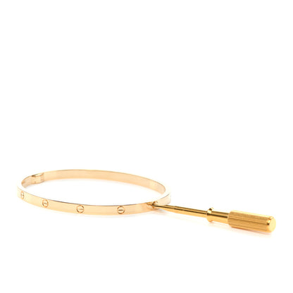 Cartier 18K Yellow Gold Small LOVE Bracelet 17 5 of 5
