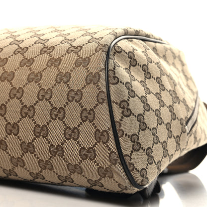 Gucci Monogram Travel Backpack Dark Brown 10 of 11