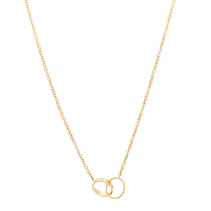 Cartier 18K Yellow Gold Interlocking LOVE Necklace 1 of 5