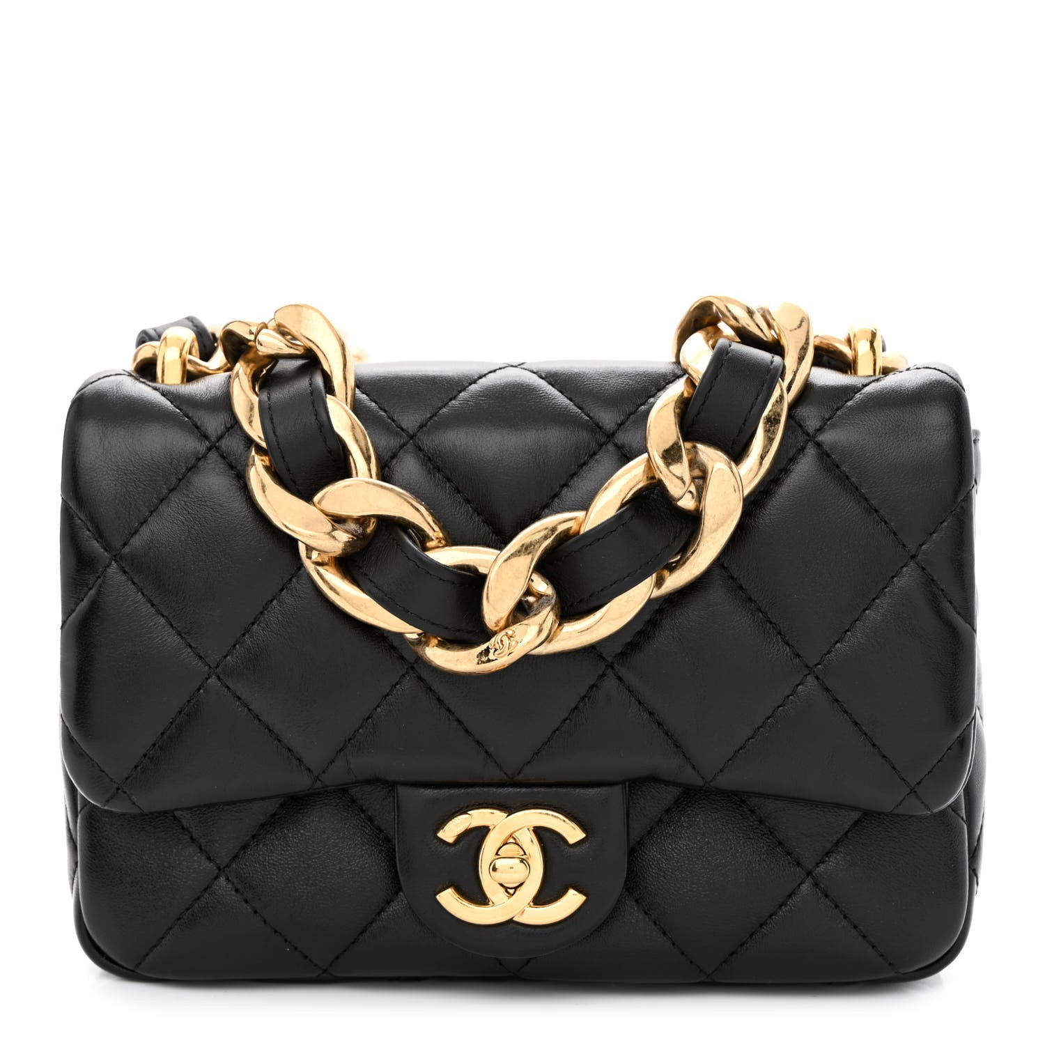 Chanel Lambskin Quilted Small Funky Town Flap Black 1 of 11