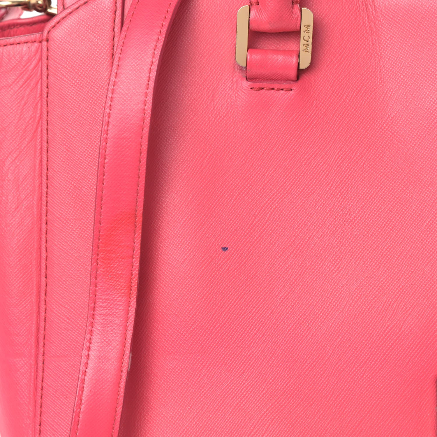 MCM Saffiano Nuovo Tote Pink 8 of 10