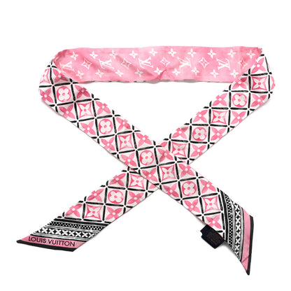 Louis Vuitton Silk Monogram Flower Tile BB Bandeau Pink 1 of 3