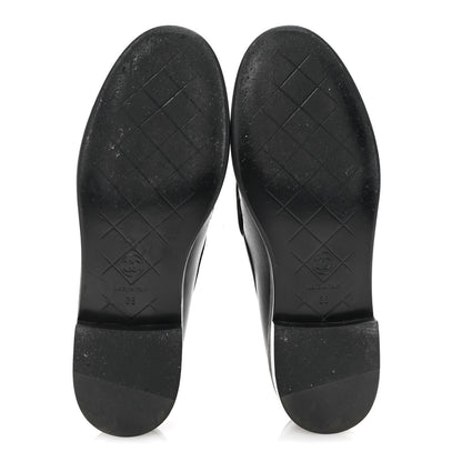 Chanel Lambskin Quilted CC Turnlock Loafers 38 Black 6 of 10