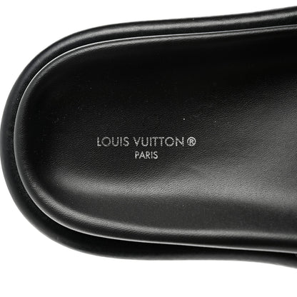 Louis Vuitton Nylon Monogram Womens Pool Pillow Comfort Mules 37 Black 6 of 9
