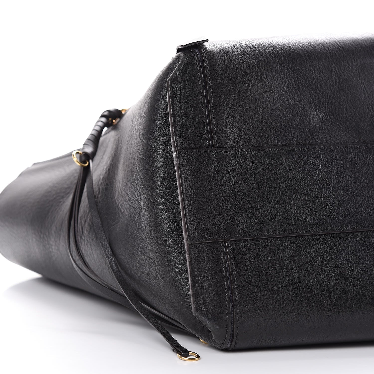 Chloe Smooth Calfskin Medium Milo Shopping Tote Black 8 of 20