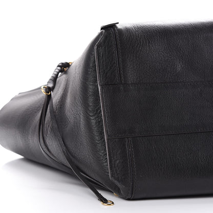 Chloe Smooth Calfskin Medium Milo Shopping Tote Black 8 of 20