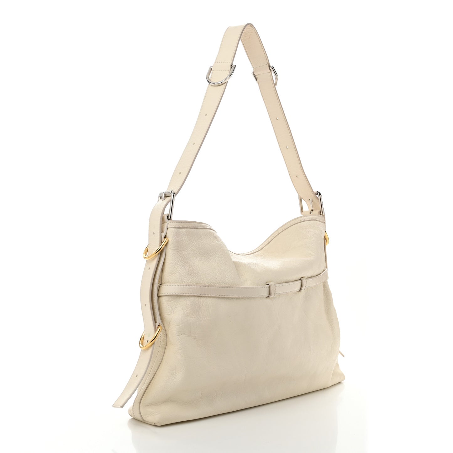 Calfskin Medium Voyou Bag Natural Beige