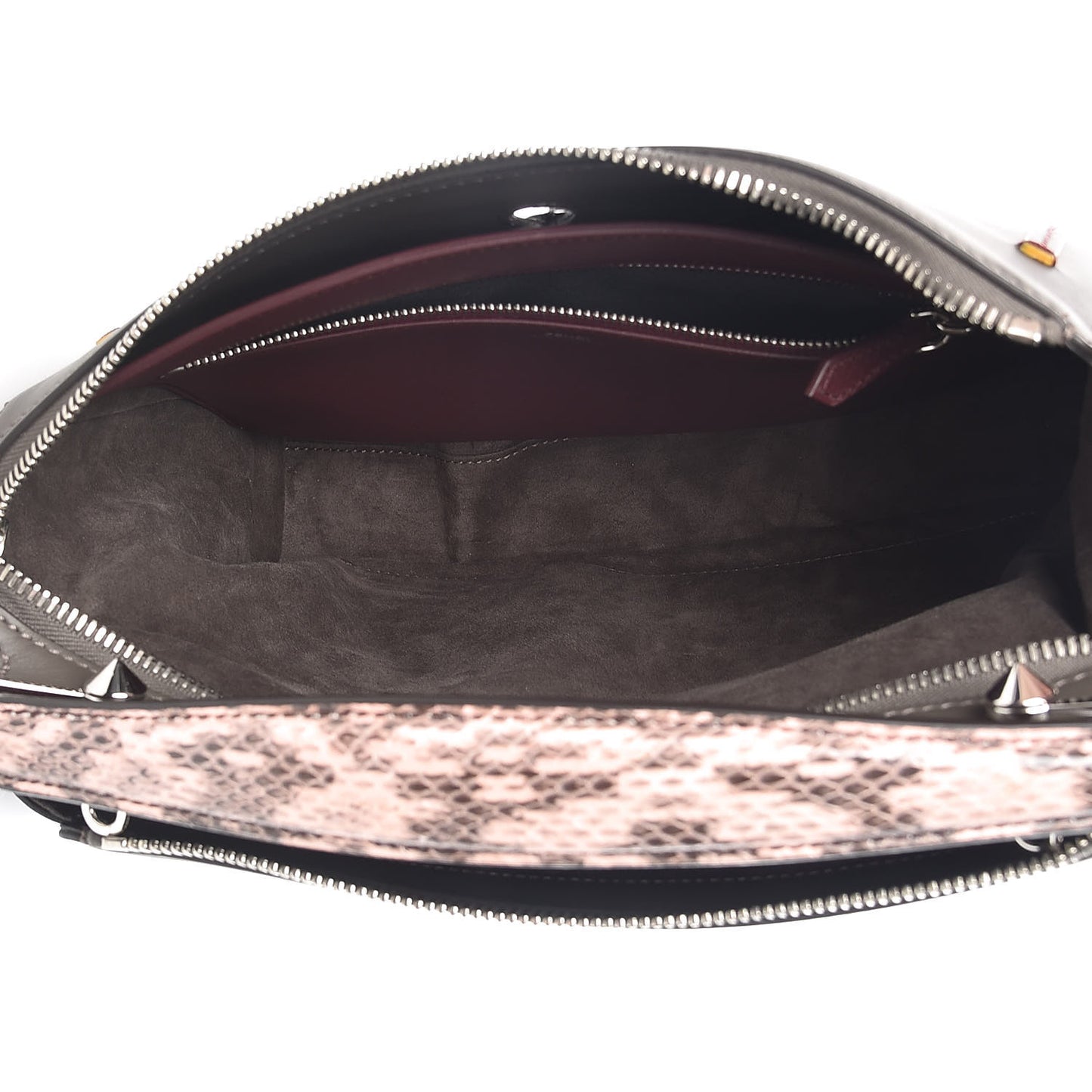 Vitello Baltico Dolce Elaphe DotCom Satchel Carbone Ramar Multicolor