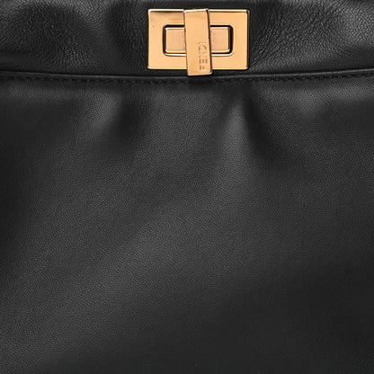 Fendi Nappa Mini Peekaboo Iconic Satchel Black 9 of 11