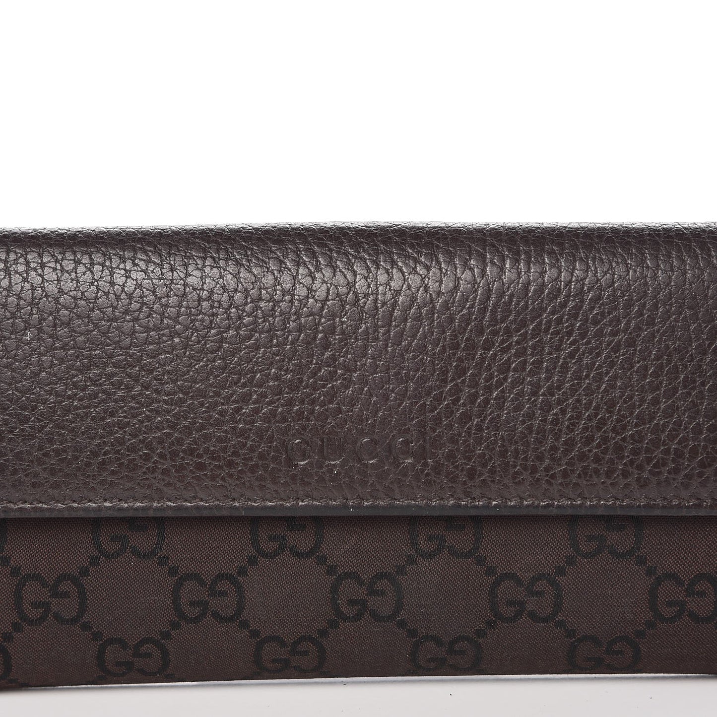 Canvas Monogram Calfskin Continental Wallet Brown