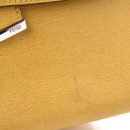 Fendi Vitello Elite Flamingo Mini Demi Jour Shoulder Bag Mustard 8 of 8