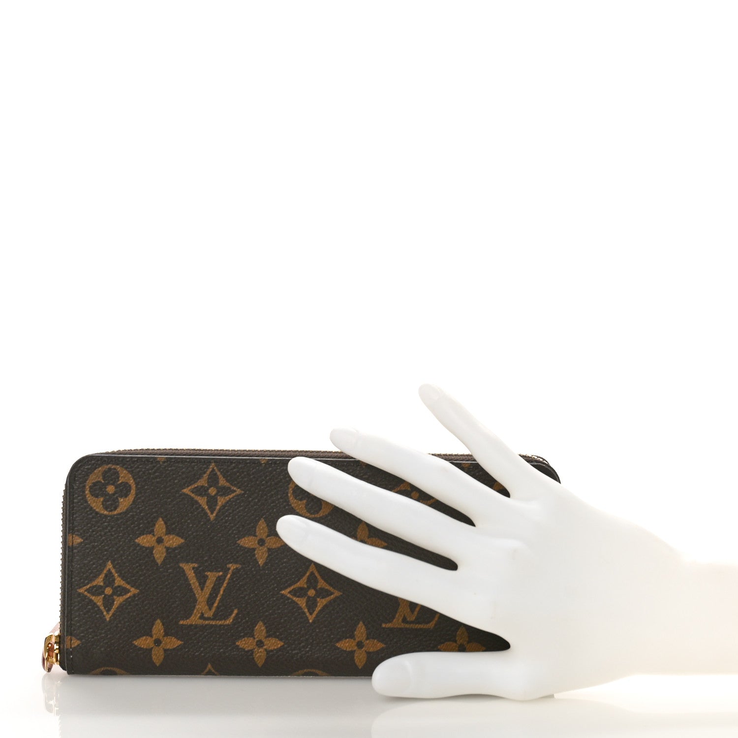 Louis Vuitton Monogram Clemence Wallet Rose Ballerine 2 of 8