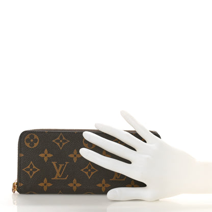 Louis Vuitton Monogram Clemence Wallet Rose Ballerine 2 of 8