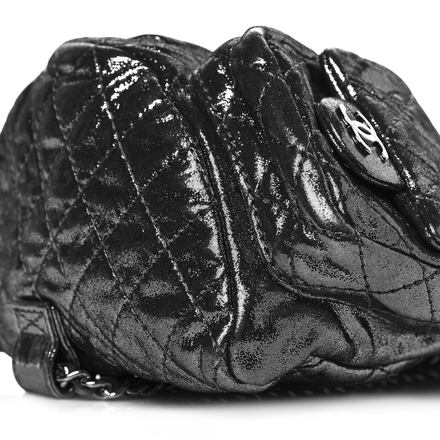Chanel Iridescent Calfskin Mini Backpack Is Back Silver 9 of 9