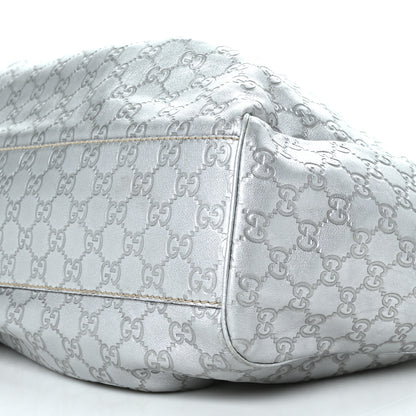 Gucci Guccissima Large Sukey Tote Silver 8 of 8