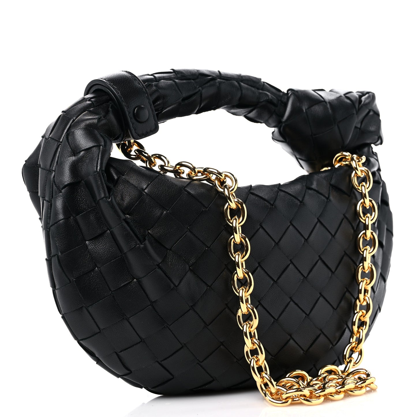 Nappa Intrecciato Mini Chain Jodie Black