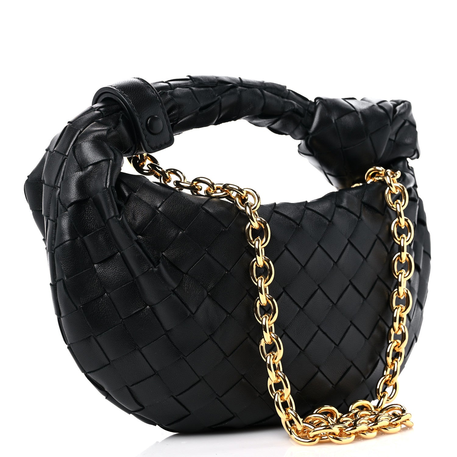 Bottega Veneta Nappa Intrecciato Mini Chain Jodie Black 3 of 8