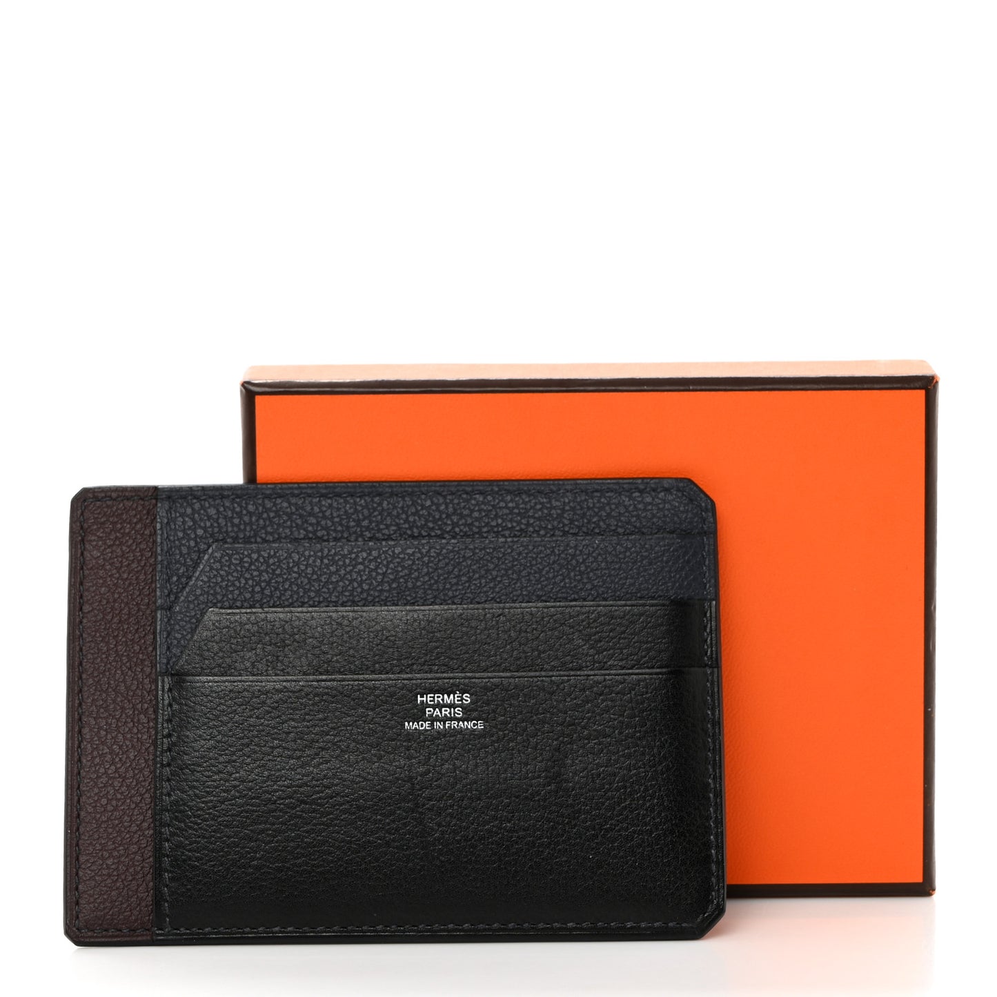 Evercolor Colorblock City 4CC Card Holder Bleu Nuit Rouge Sellier Black