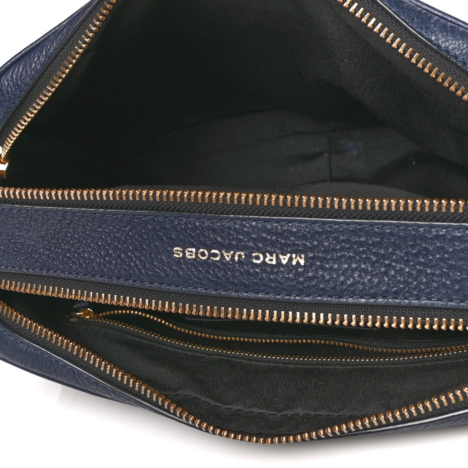 Marc Jacobs Supple Natural Grain Calfskin The Softshot 27 Bag Navy 4 of 11