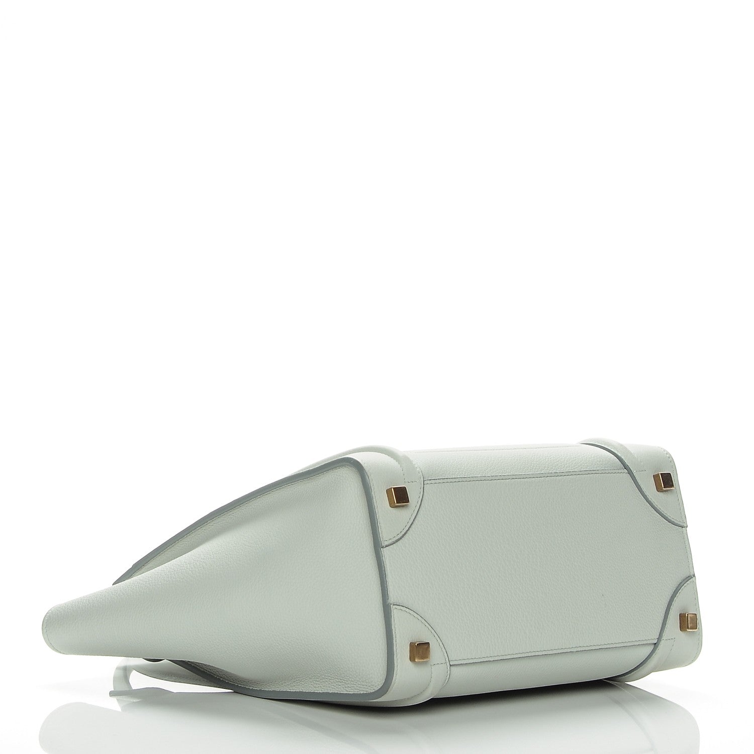 Celine Drummed Calfskin Micro Luggage Jade 4 of 6