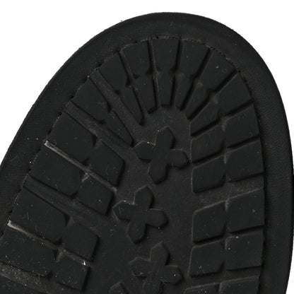 Chanel Calfskin Quilted Lace Up Combat Boots 37 Black 11 of 13