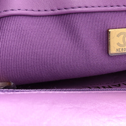 Chanel Lambskin Quilted Large CC Funky Town Flap Purple 7 of 11