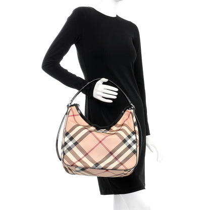 Burberry Nova Check Medium Moore Hobo Black 2 of 12
