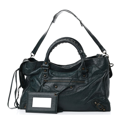 Balenciaga Agneau Classic Hardware City Vert Pinede 1 of 10