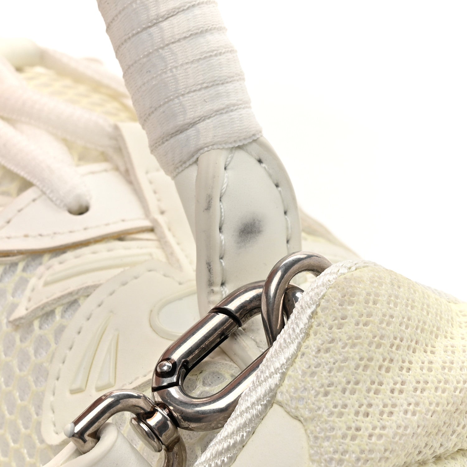 Balenciaga Faux Calfskin Fabric Glow In The Dark Small Sneakerhead Top Handle Bag White 13 of 13