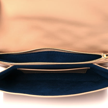 Louis Vuitton Lambskin Embossed Monogram Pochette Coussin Camel 5 of 9