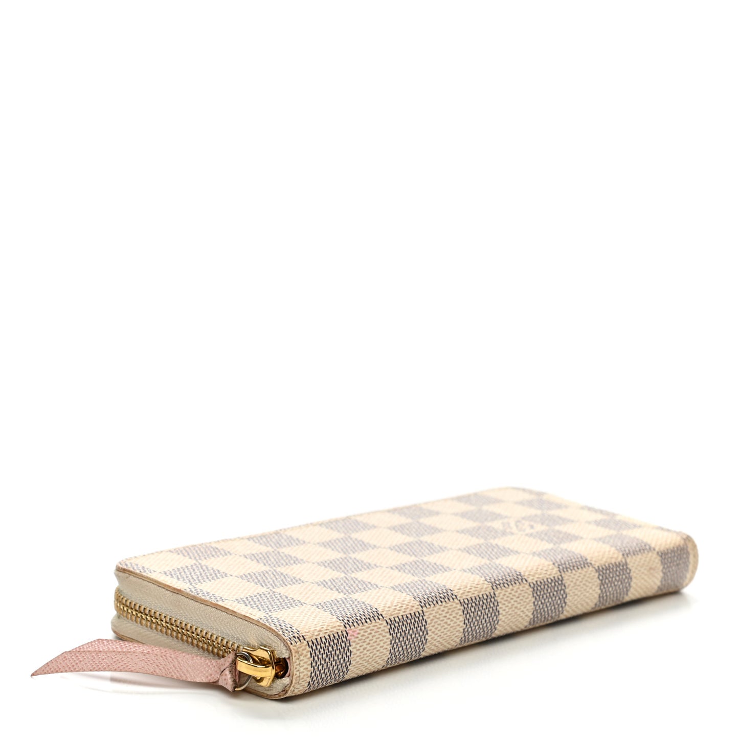 Damier Azur Clemence Wallet Rose Ballerine