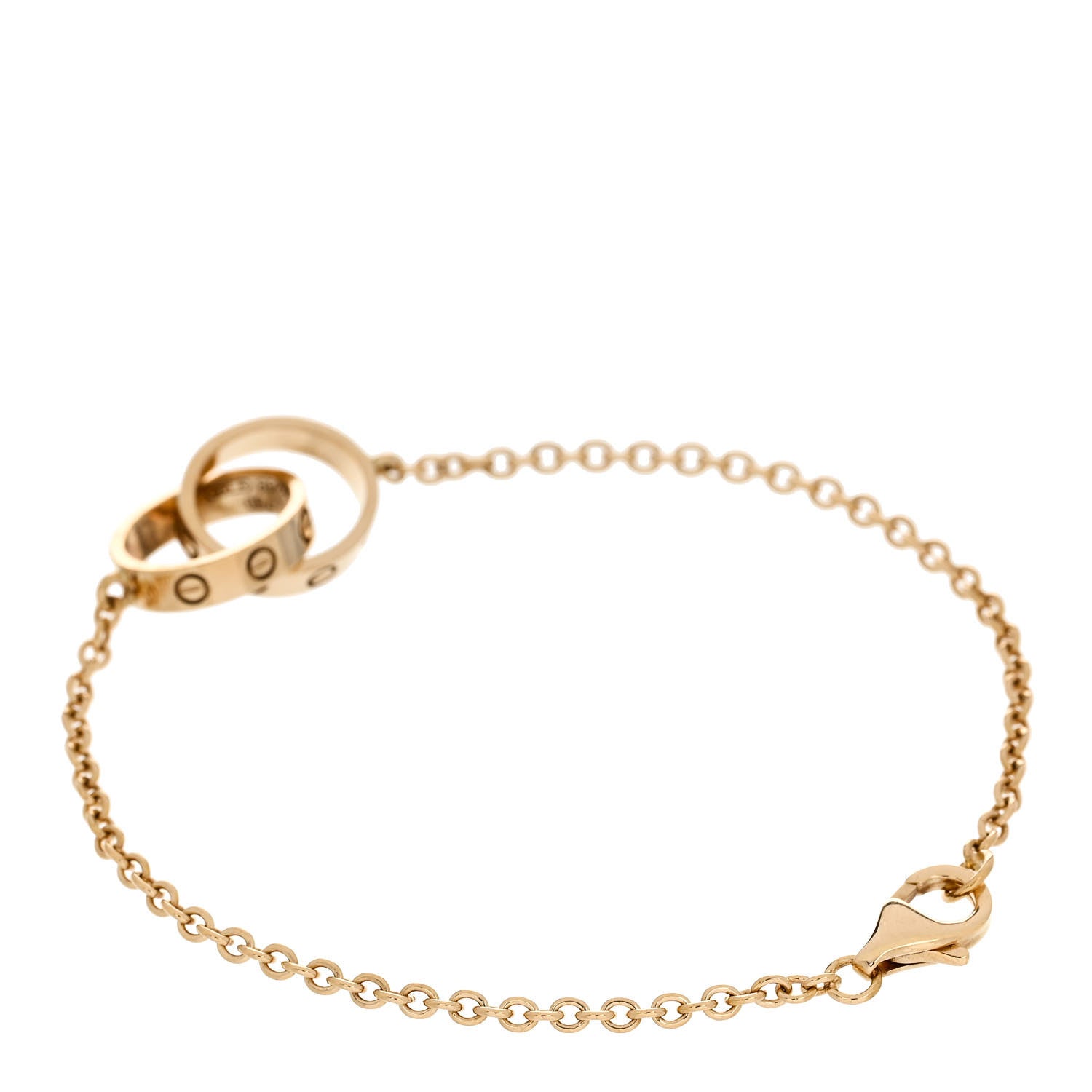 Cartier 18K Yellow Gold Interlocking LOVE Bracelet 2 of 4