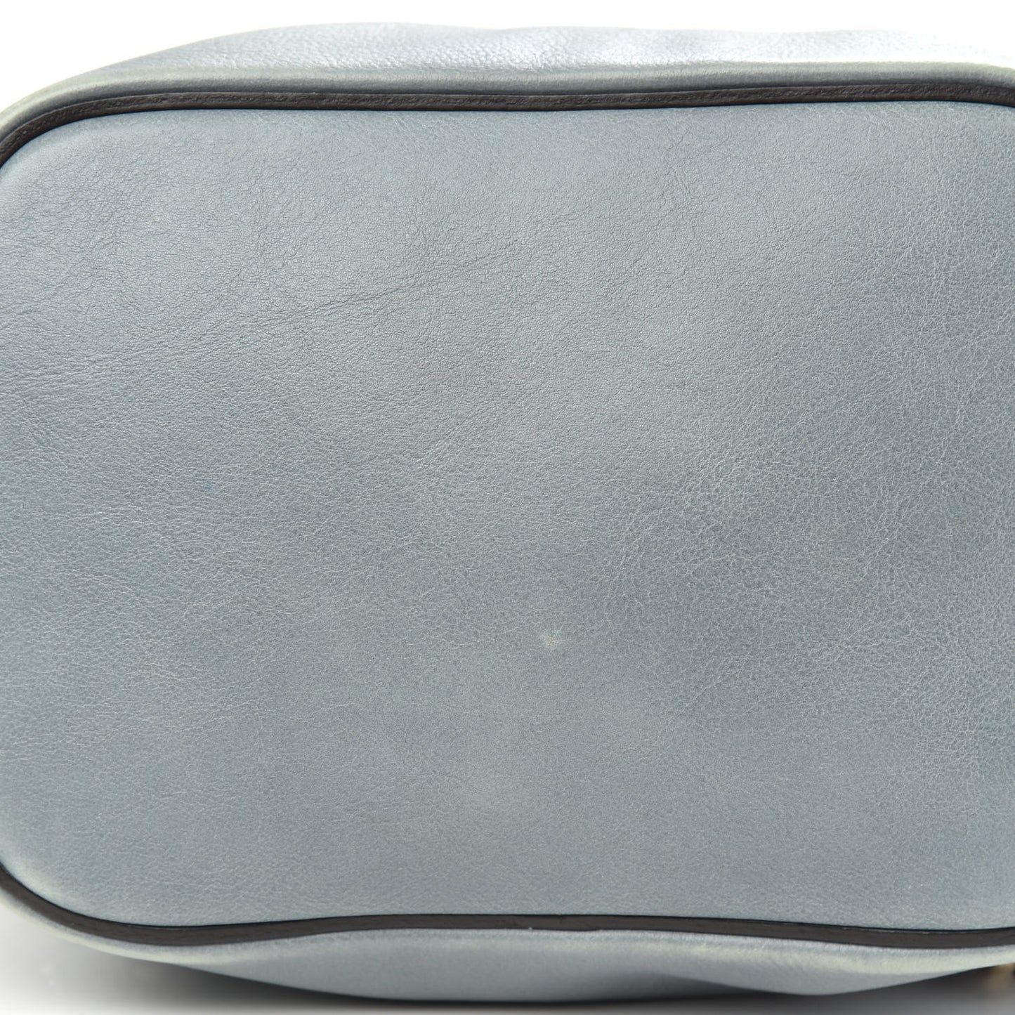 Suede Calfskin Small Faye Backpack Washed Blue