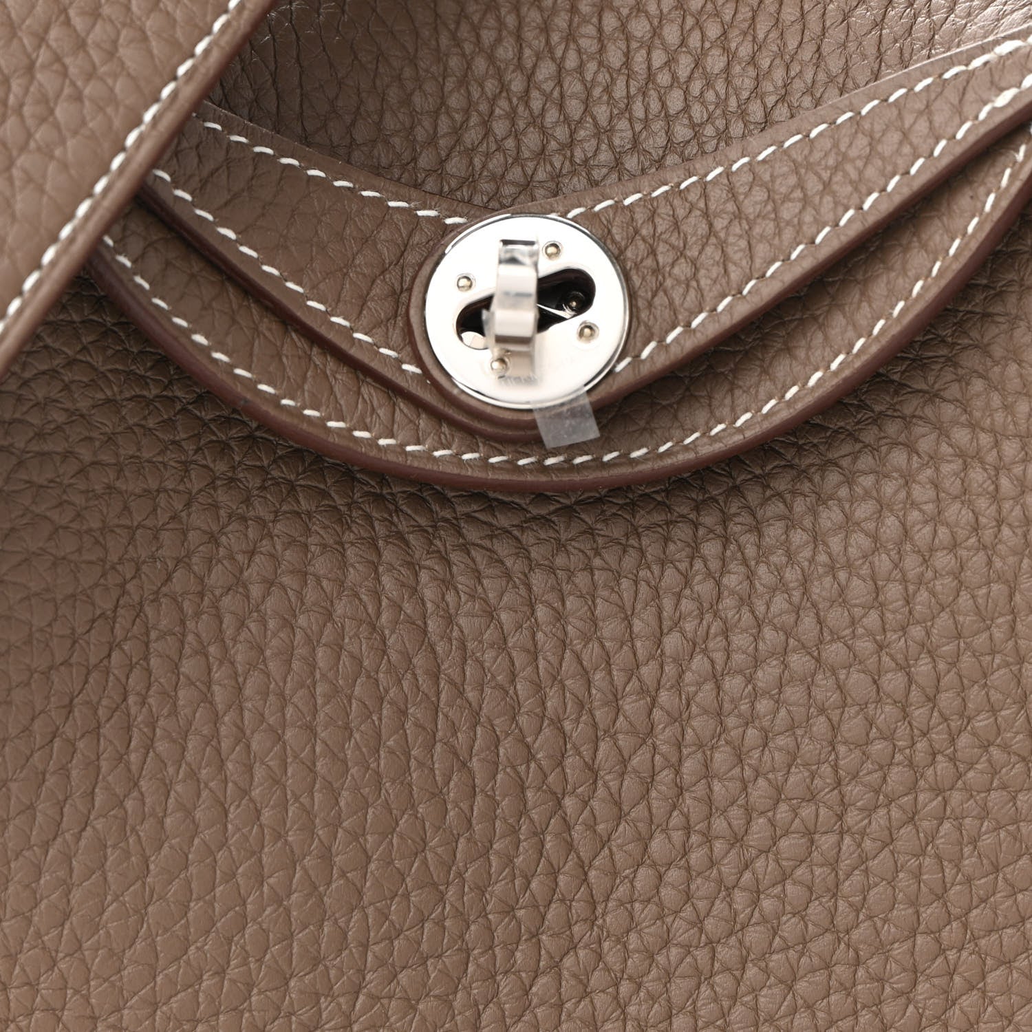 Hermes Taurillon Clemence Mini Lindy 20 Etoupe 8 of 10