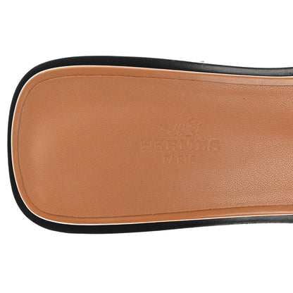 Hermes Calfskin Ilot 50 Sandals 40.5 Naturel 7 of 10