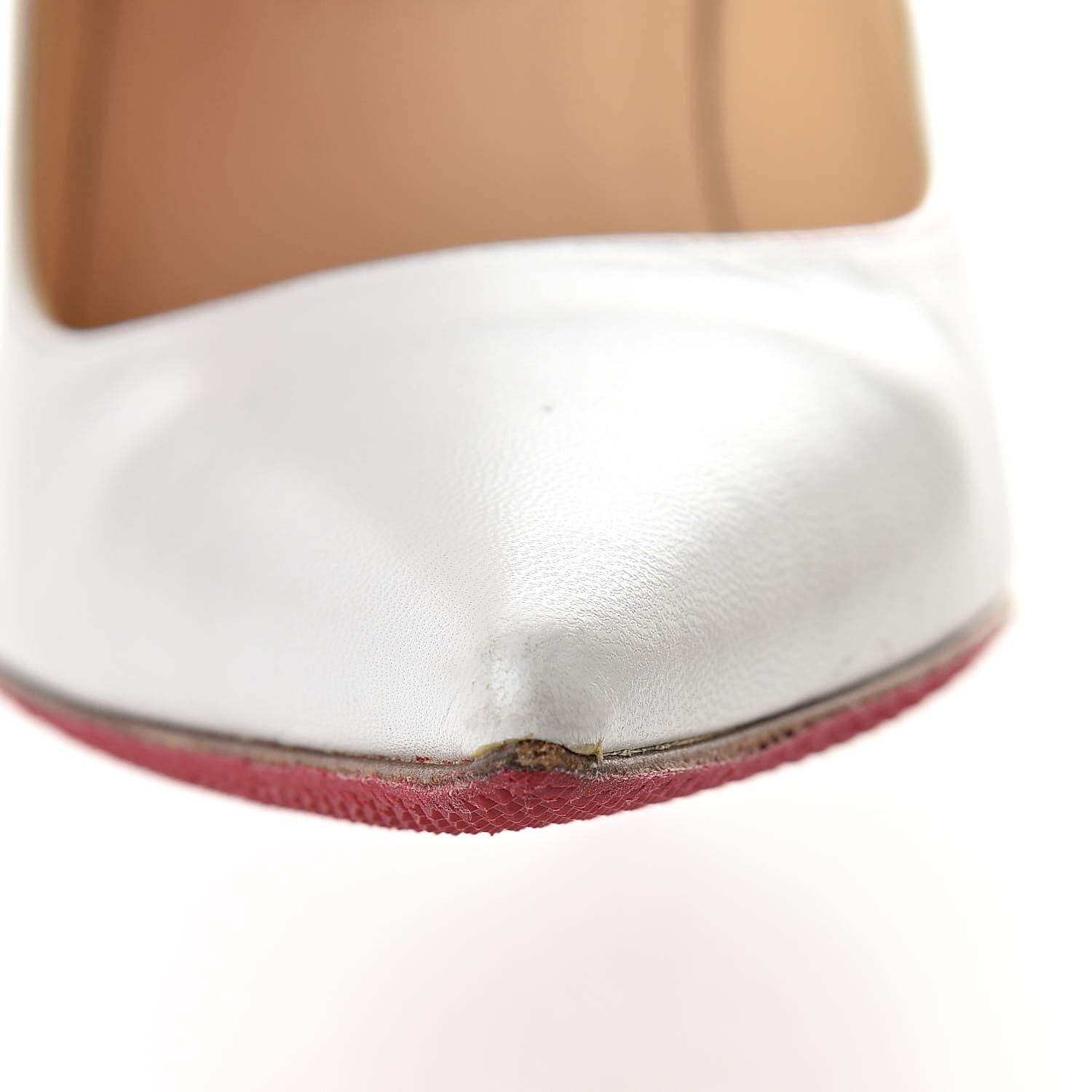 Christian Louboutin Kid Decollete 554 85 Pumps 37 White 15 of 23