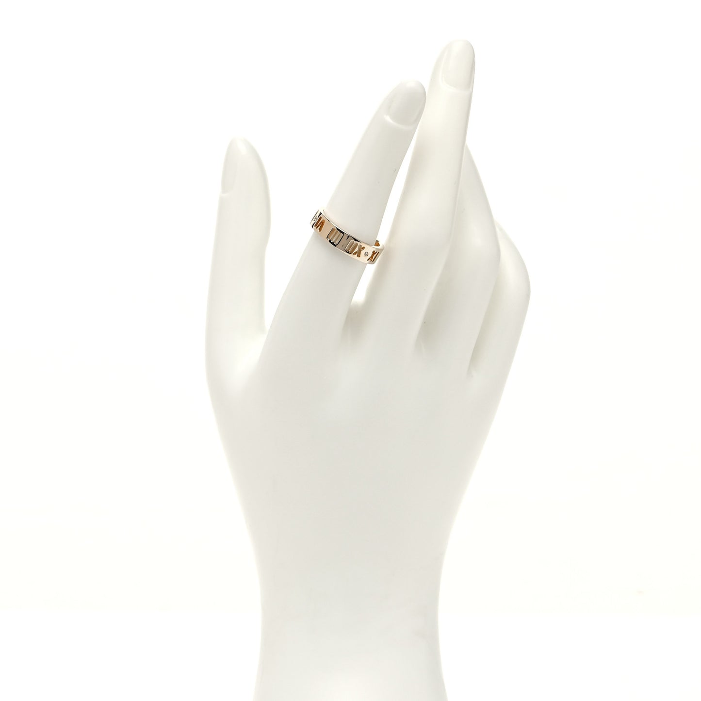18K Yellow Gold Diamond Wide Atlas Pierced Ring 54 7