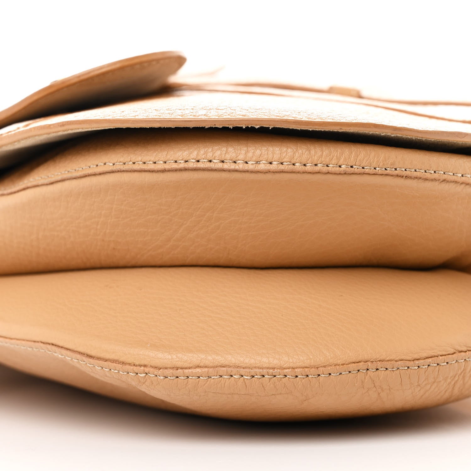 Christian Dior Grained Calfskin Saddle Messenger Bag Beige 9 of 13