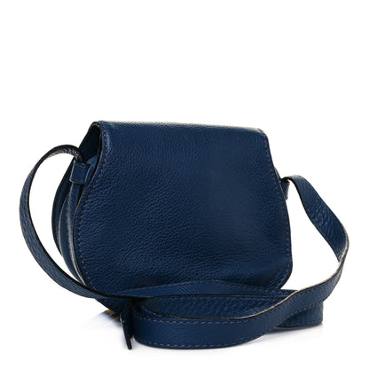 Chloe Calfskin Mini Marcie Round Crossbody Bag Royal Navy 2 of 10