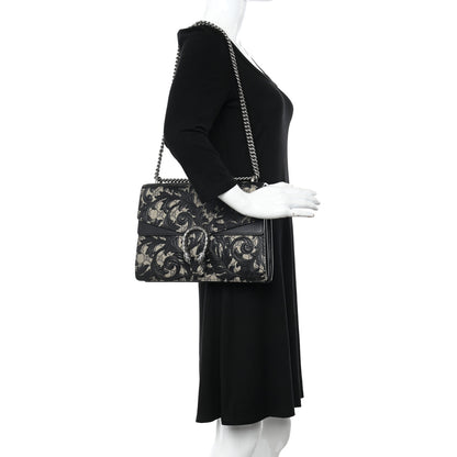 Gucci GG Supreme Monogram Arabesque Medium Dionysus Shoulder Bag Black 2 of 13