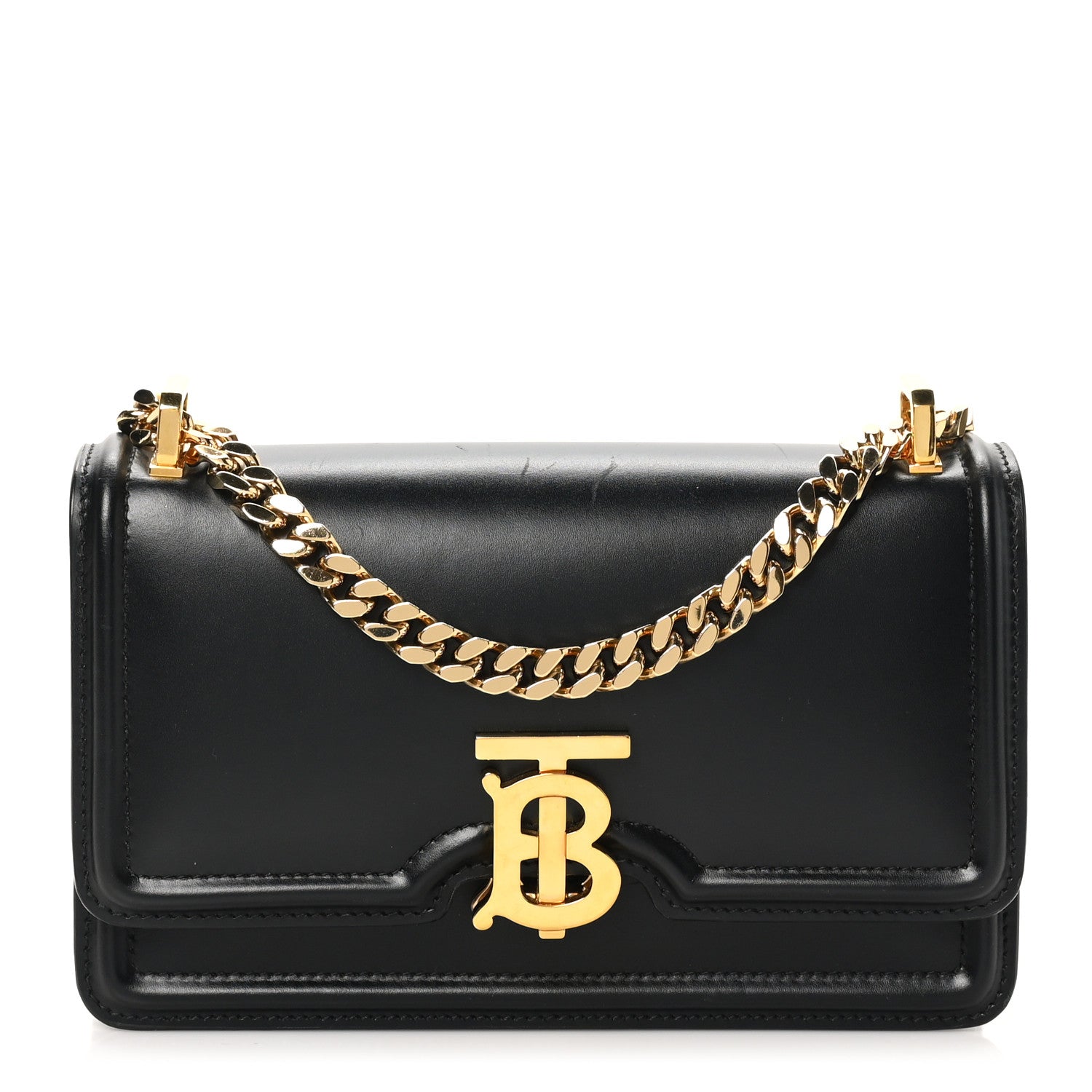 Burberry Calfskin Mini TB Bag Black 1 of 10