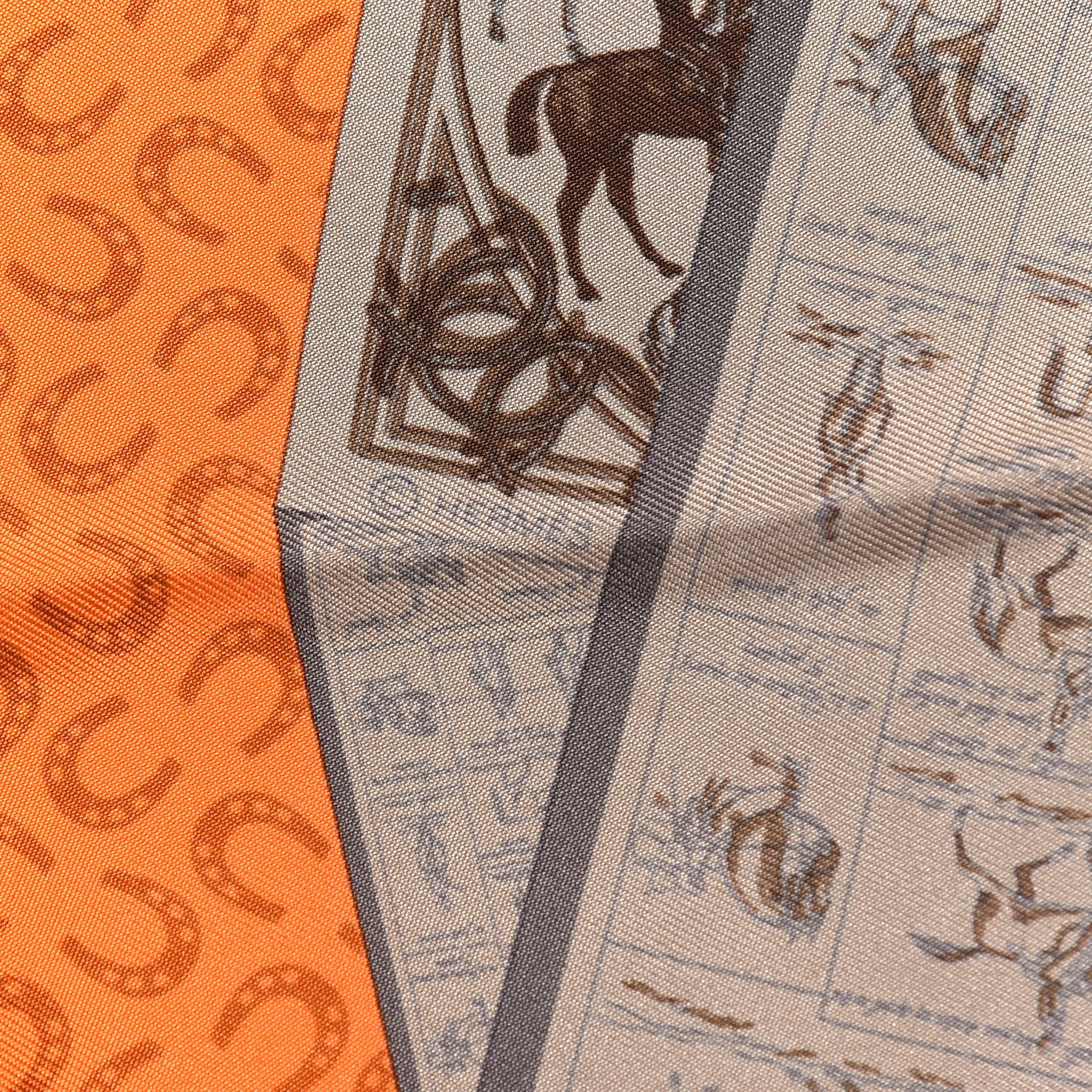 Hermes Silk A Cheval Sur Mon Carre Scarf 90 4 of 4