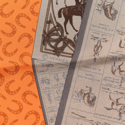 Hermes Silk A Cheval Sur Mon Carre Scarf 90 4 of 4