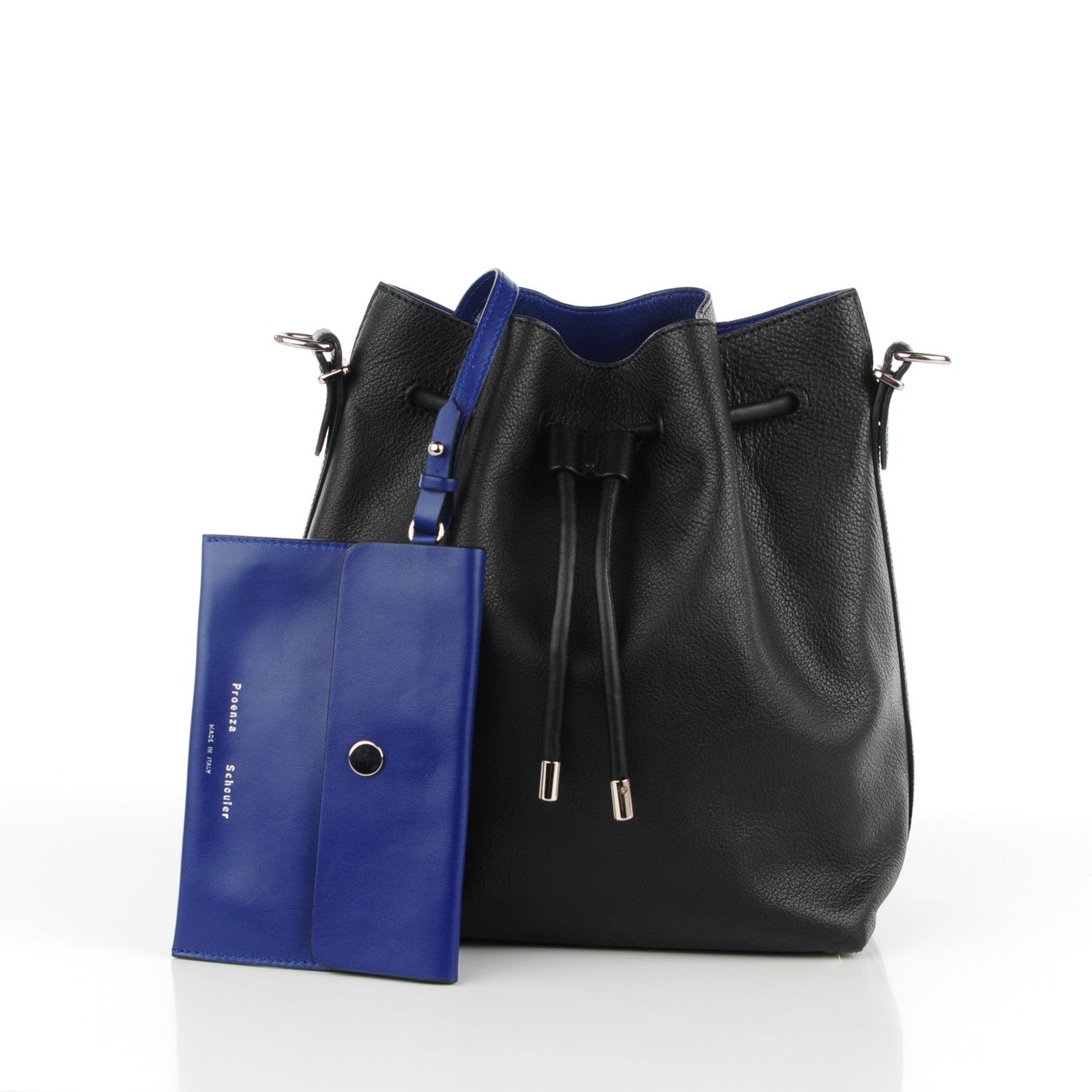 Proenza Schouler Calfskin Buffalo Medium Bucket Bag Black 3 of 7