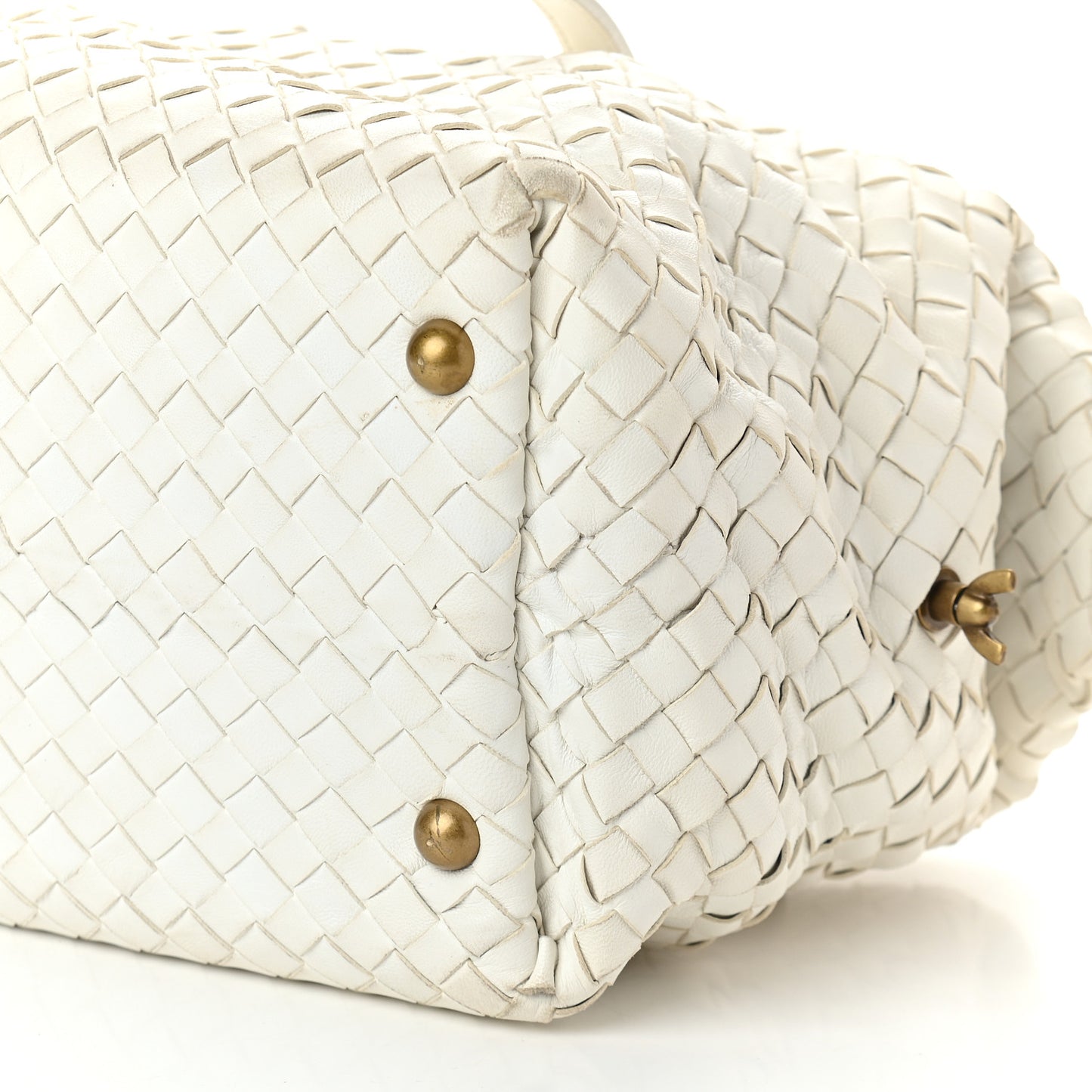 Nappa Intrecciato Montaigne Bag White