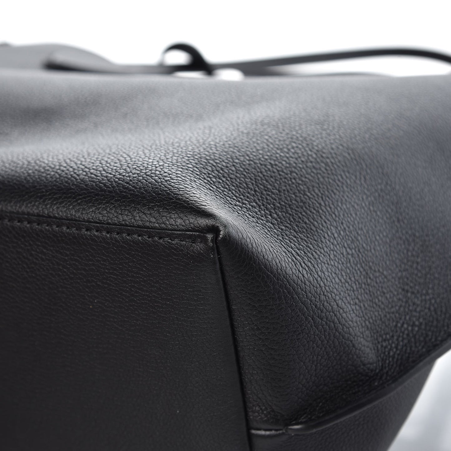 Calfskin Lockme Go Tote Black