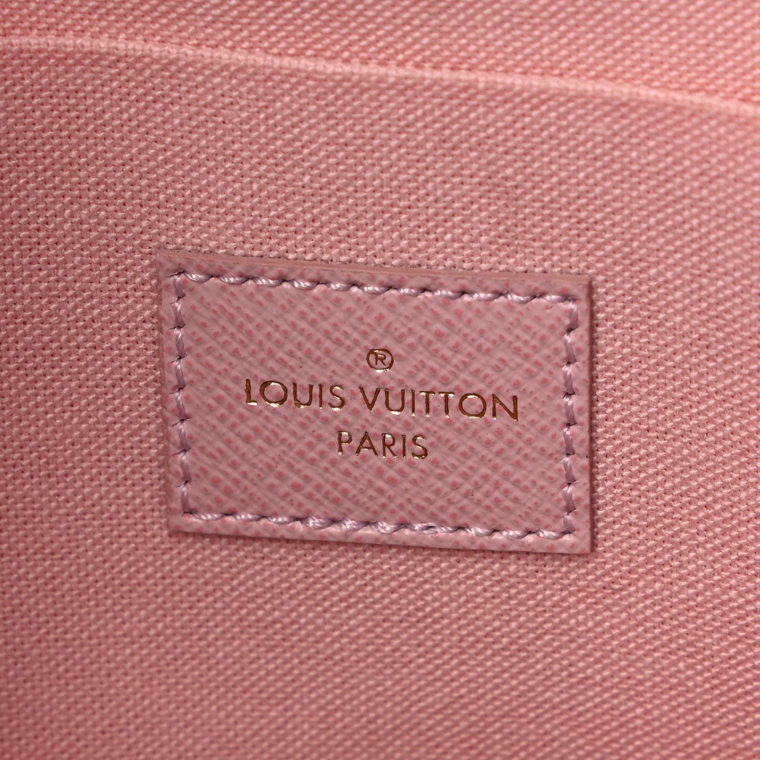 Louis Vuitton Damier Azur Pochette Felicie Chain Wallet Rose Ballerine 8 of 12
