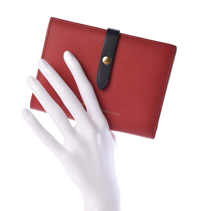 Celine Grained Calfskin Medium Multifunction Strap Wallet Coquelicot 2 of 7
