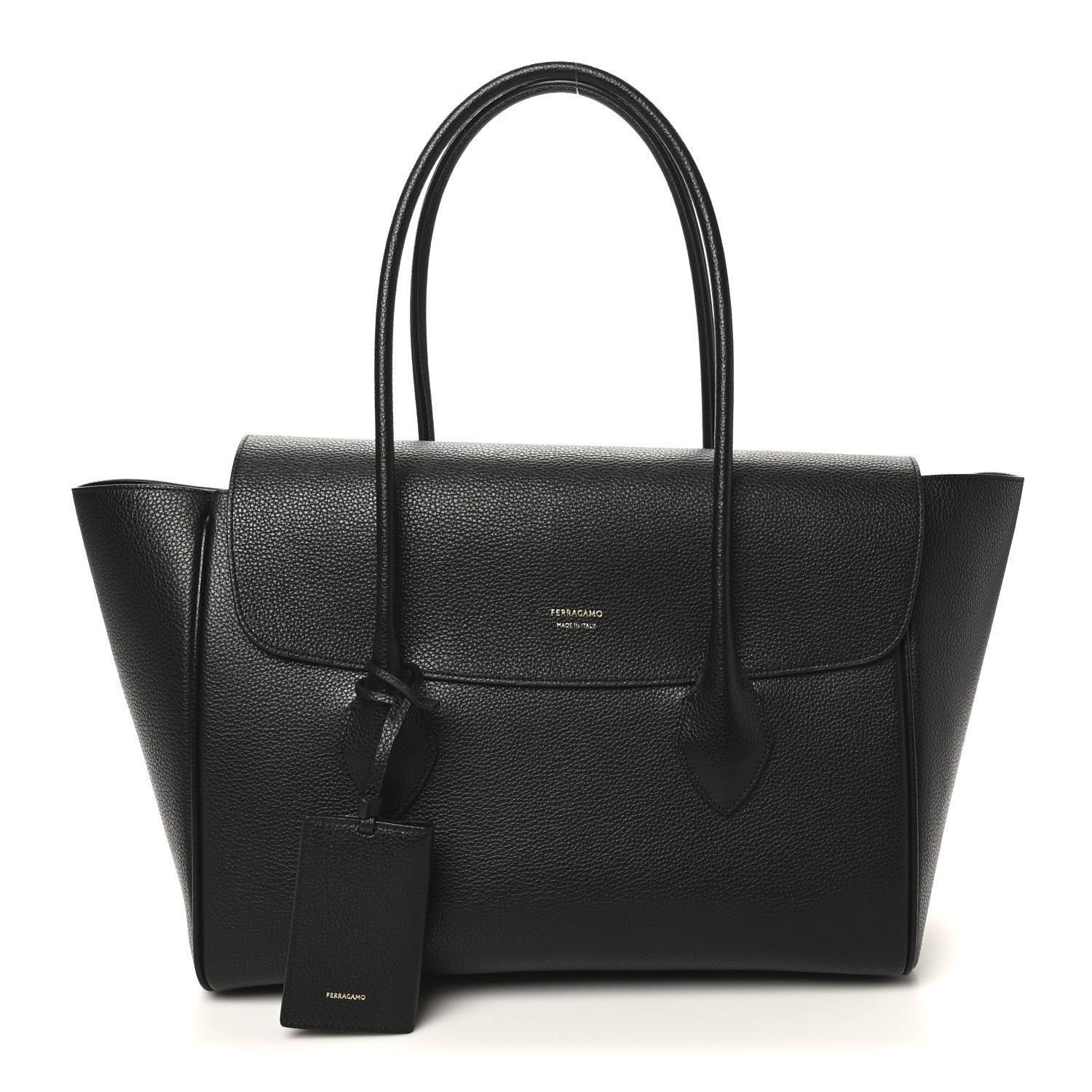 Salvatore Ferragamo Hammered Calfskin Firenze East West Tote Bag Salvatore Ferragamo Hammered Calfskin Firenze East West Tote Bag